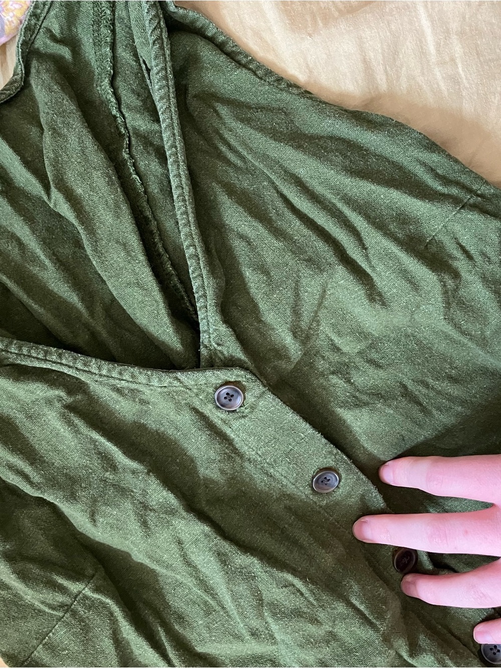 Old Navy Olive Green Midi Dress